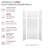 Transolid Lusso 36-in x 36-in x 72/24-in Glue To Wall 6-Piece Transition Shower Wall Kit, Palladio White-116172915-116172919