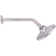 6" Round Thin 5-Function Adjustable Spray Shower Head with 10" Wall Mount Arm