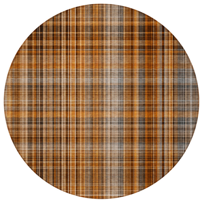 Tapis d'intérieur rond 8 po Terra Cotta