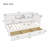 L-Shaped Bed Frame with Drawer and and Bookcase,Corner Bed Wooden Captain Bed-789432777