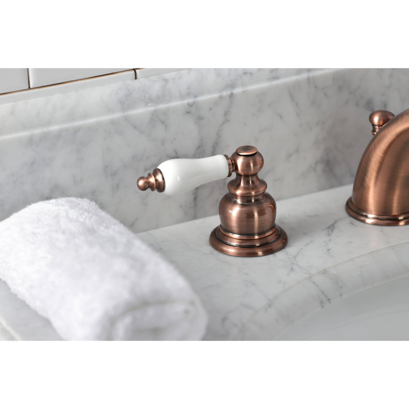 Robinet de salle de bain espacé Kingston, Cuivre antique