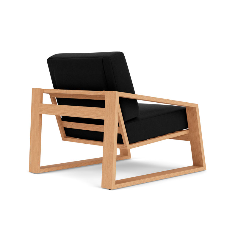 Outdoor Armchair, Canvas Black