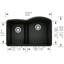 Diamond SILGRANIT 32" L x 21'' W Double Bowl Undermount Kitchen Sink-55747908