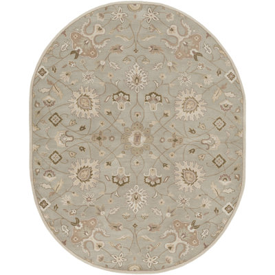 BuckHill Hand Tufted Wool Floral Indoor Rug