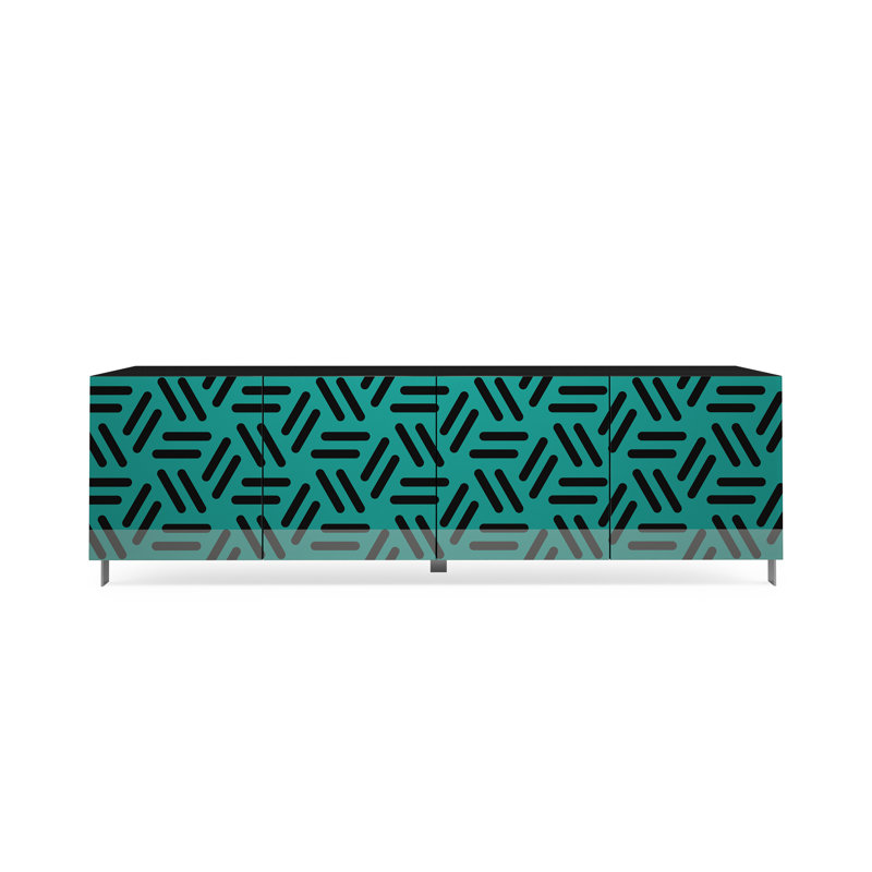 Harmanda 4 - Door Standard Accent Cabinet, Green