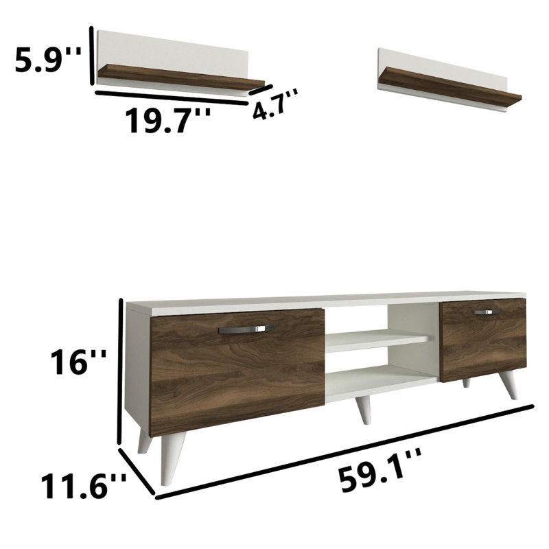 Orra Unfinished Entertainment Center for TVs up to 65"