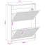 Wall-Mounted Shoe Cabinet with Drawer ALKMAAR Engineered Wood Storage