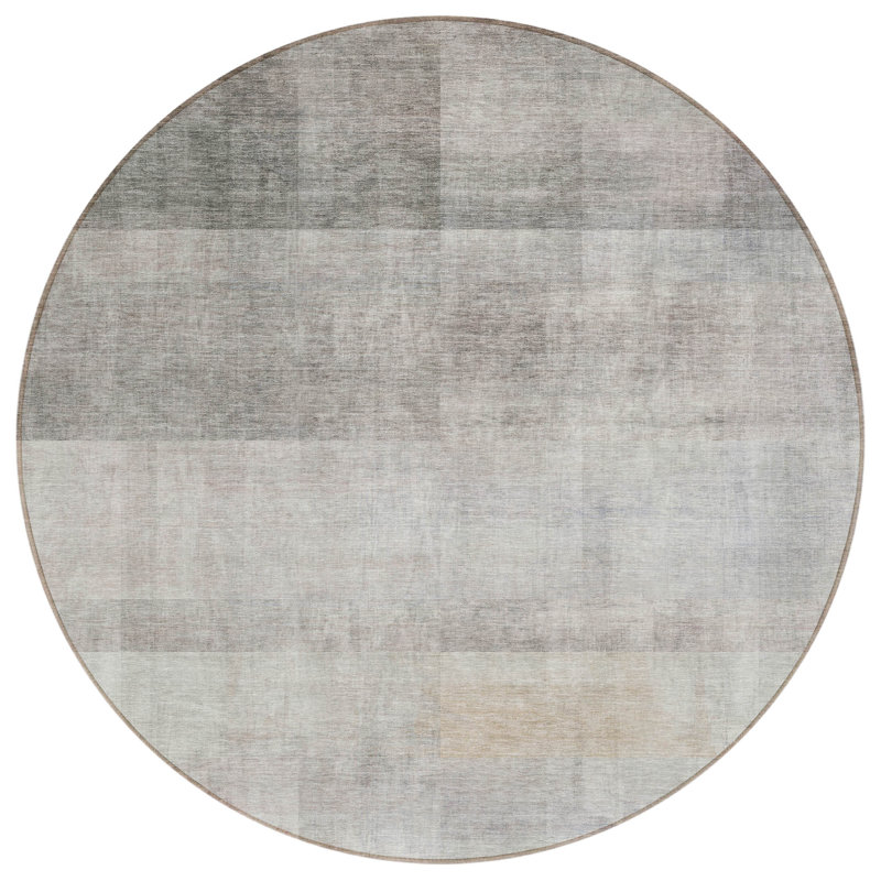 Tapis d'intérieur rond antidérapant 8 'Taupe