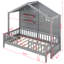 Darina Twin Size House Bed with Shelves-1879436658
