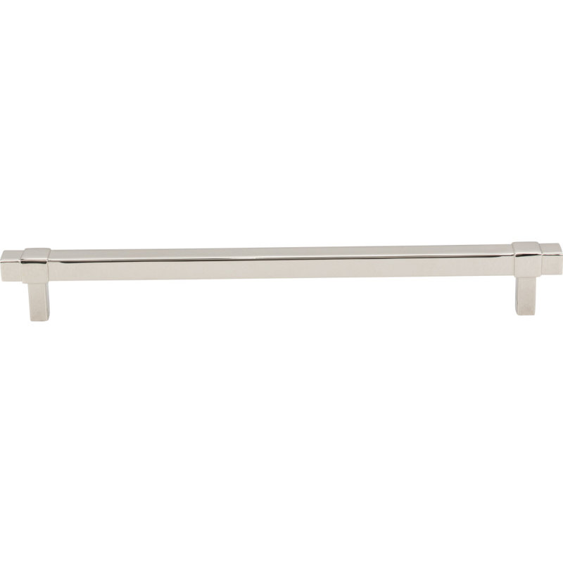 Zane Bar Pull, 8 13/16", Polished Nickel