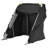 Motorcycle Storage Shelter with Security Lock, 600D Oxford Flip-Up Garage Tent, Heavy-Duty All-Weather Motorcycle Cover with Ventilation Windows, 110 x 43 x 63 in Outdoor Vehicle Shelter, Black-123673606
