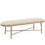 Dusty Bronze 60" Wide Channel-Tufted Symphony Opal Velvet Bench