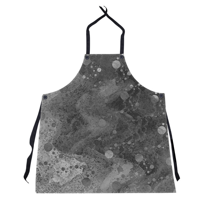 Bib Apron, Black/White