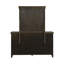 Ensemble de chambre à coucher commode et miroir Gertraute