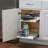Chrome & Faux Marble Dual-Tier Pull-Out Organizer-53189591-53189588