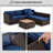 6 - Person Modular Patio Conversation Set with Cushions-1243491454