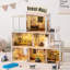 Wooden Doll House with Light
