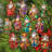 12 Piece Colorful Santa Decorative Wooden Clip-on Ornaments by G. Debrekht