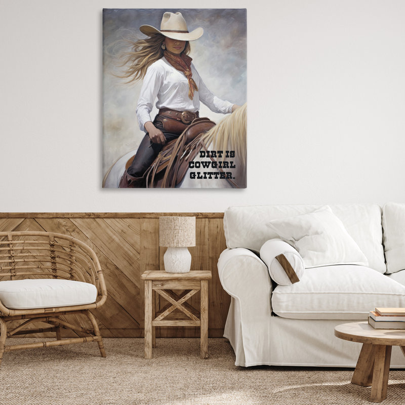 «Dirt Is Cowgirl» par Sasha, H 48 po x l 36 po