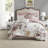 Piece Cotton Bedding Sets, Queen Blush Floral Shabby Chic For Home