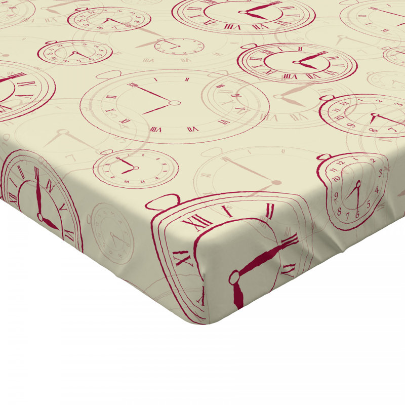 Microfiber Geometric Fitted Sheet, Twin Fitted Sheet