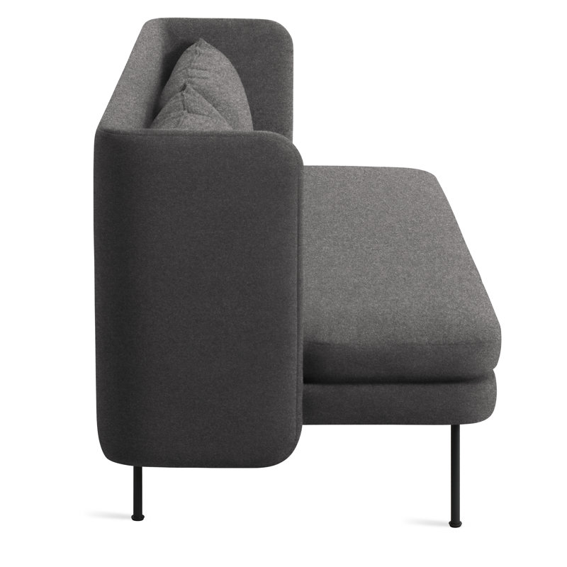 Bloke Loveseat, Gabro Gray Wool Blend
