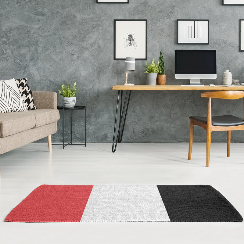 Striped Indoor Rug, Rectangle 7' x 5'