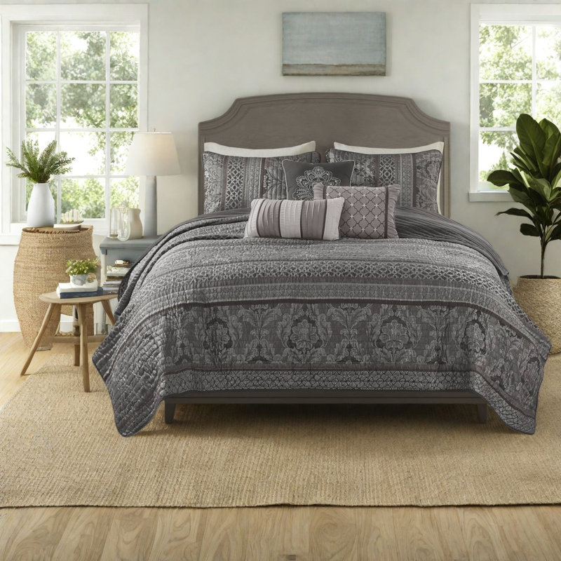Ensemble de literie, jacquard de polyester maison de campagne moderne