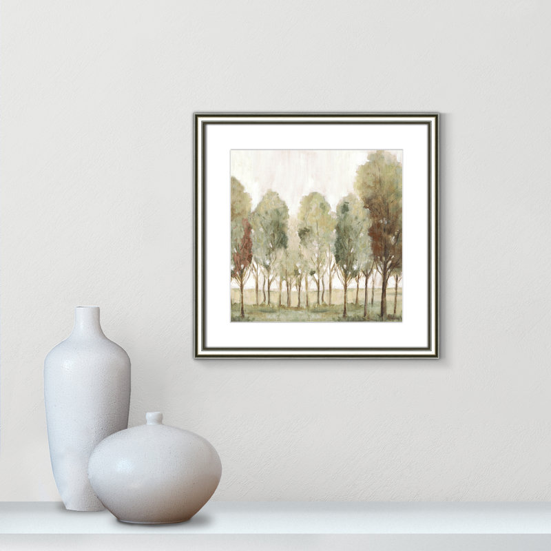 «Silent Fall I Print» par Eva Watts, L 18,25 po x H 18,25 po, Imprimé mat, Argent classique