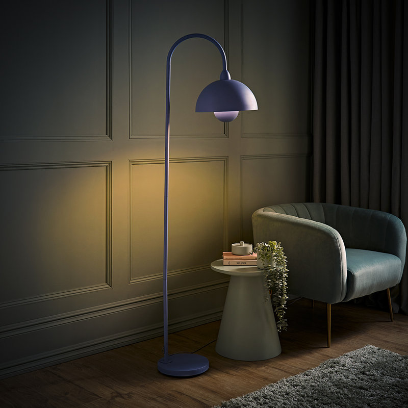 Stoiko Arched Floor Lamp, Blue, Yes, 160