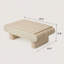 Table basse à plateau relevable, bureau moderne en bois avec rangement caché