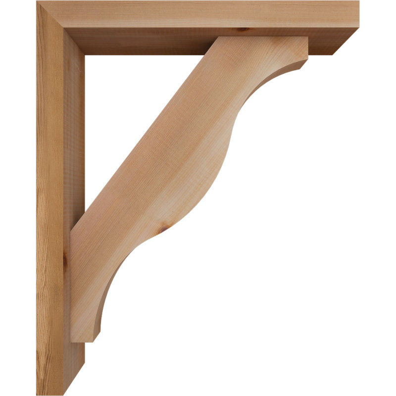 Support Funston Block avec support décalé, 22 X 18, Cèdre rouge occidental de l 3 1/2 po (lisse)