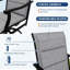 Ensemble de 4 chaises de patio pivotantes en tissu texturé à haut dossier avec chaise berçante pour l'extérieur toutes saisons