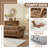 88.5" Chesterfield Sofa,faux Leather Couch Upholstered Sofa With Low Back,rolled Arm Nailhead Trim Classic 3 Seater Sofa-246801638