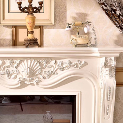 Elegant European style heating fireplace