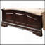 Grand lit classique au fini cappuccino chaleureux-702934247