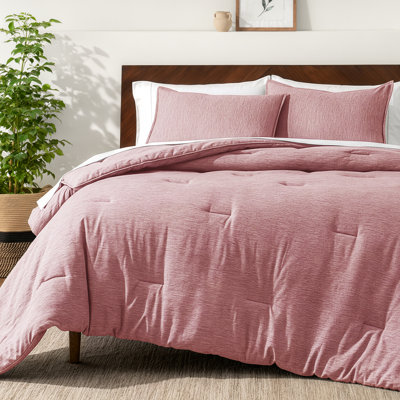 Ensemble d'édredon chiné Bare Home - ultra doux - duvet d'oie - chaleur toutes saisons