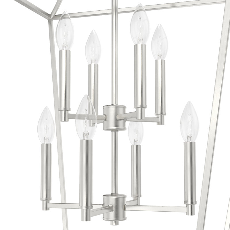 Laurel Ridge 8 Light Lantern Pendant, Brushed Nickel