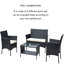 Ensemble de 4 meubles d'extérieur en rotin pour canapé-809261299-830333783