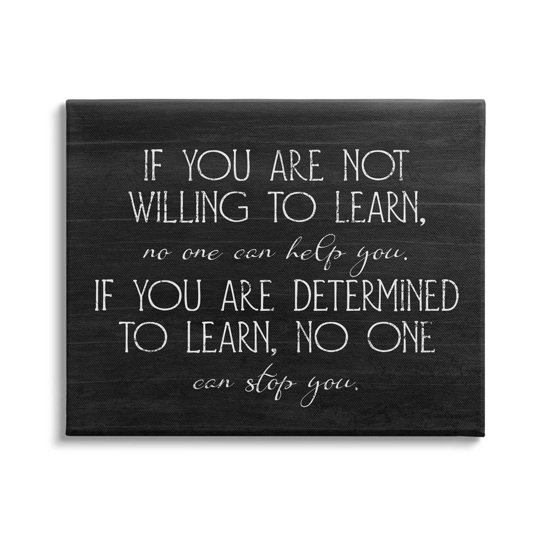 " Determined To Learn Motivational " by Lil' Rue Stupell Industries 