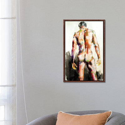 Male Back 7-30-19 by Thomas Donaldson - Wrapped Canvas Print
