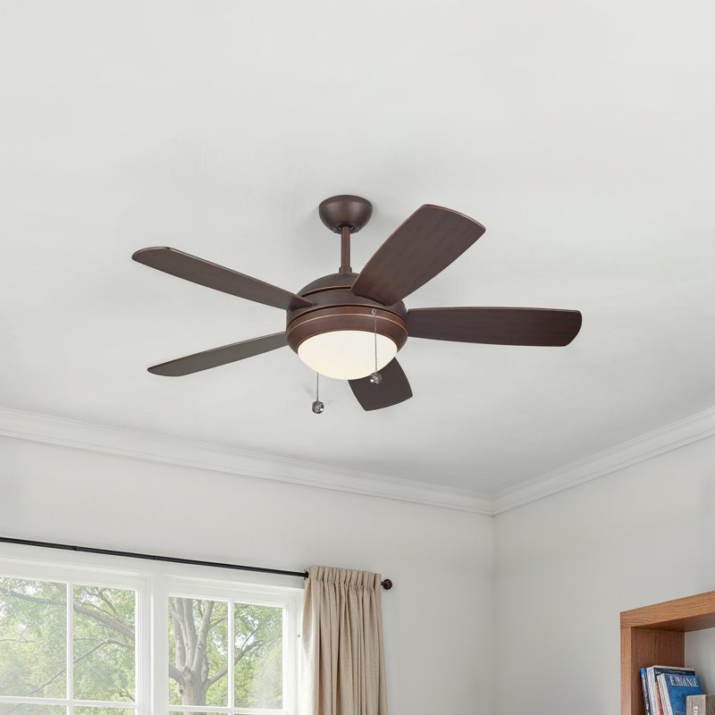 Stoller 44'' Ceiling Fan with LED Lights, Roman Bronze, LED