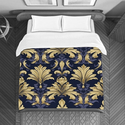 Polyester Damask Duvet Cover