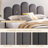Modern Palm-Shaped Upholstered Bed with Lift Up Storage, Queen, Gray Velvet-1590389987-1604685467