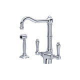 Acqui® Double Handle Kitchen Faucet With Side Spray