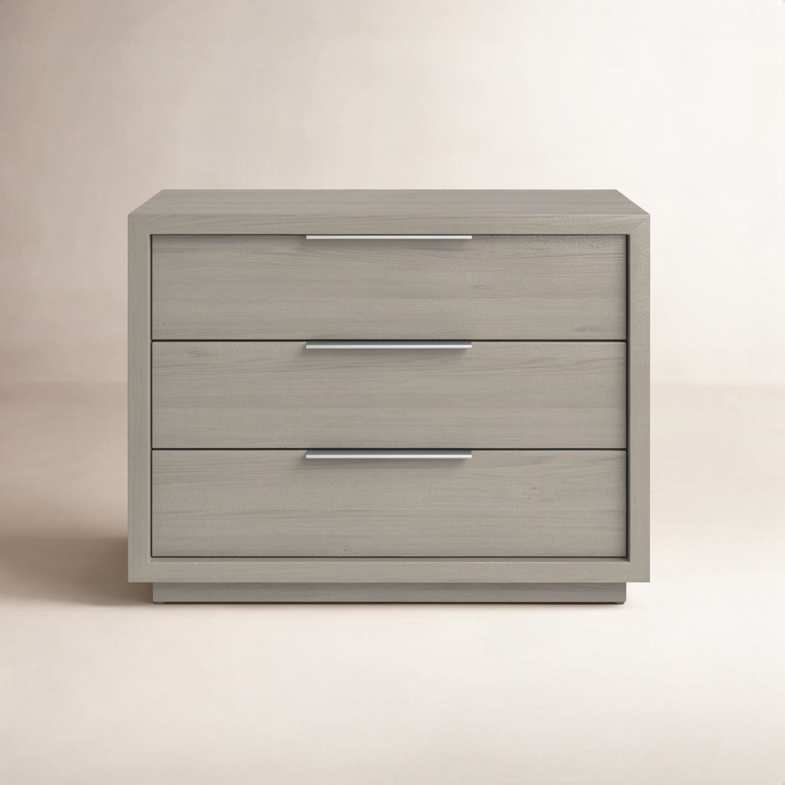 Eloise 3-Drawer Acacia Nightstand, Mineral
