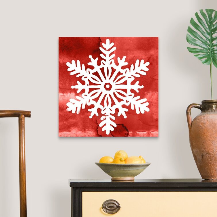 Reverse Canvas Snowflake Art