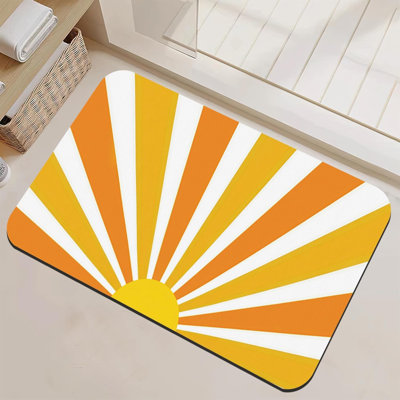 Tapis de salle de bain antidérapant Boho Sun Sunrise