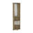 Rialto Corner Bar Cabinet with Three Shelves, Macadamia Finish