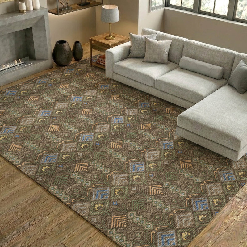 Tapis de qualité supérieure lavable à la machine Mayfield AMF2487, Chocolate, 10' x 14'